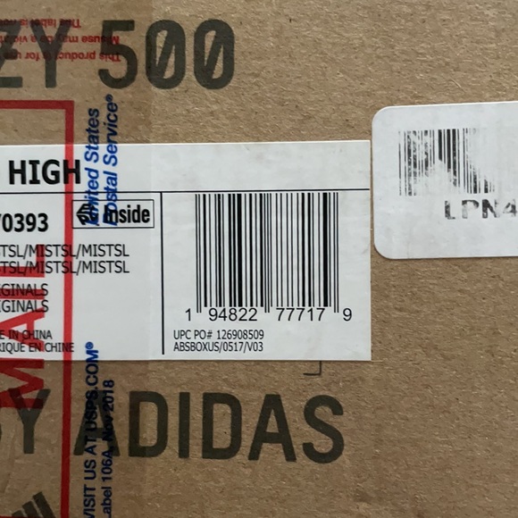 Yeezy 500 High GY0393 US 7 Womens - Picture 9 of 10